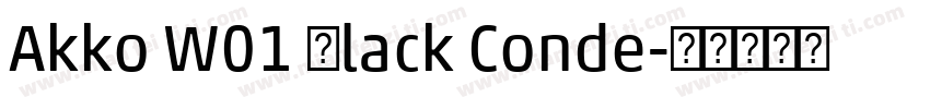 Akko W01 Black Conde字体转换